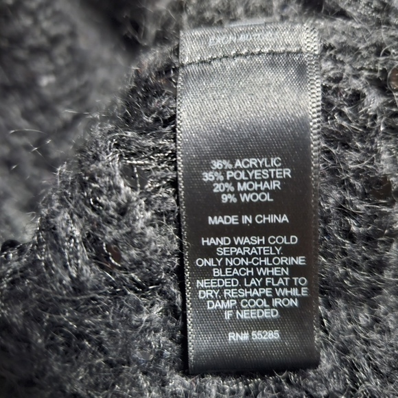 Express sweater shawl black size small - Picture 9 of 10